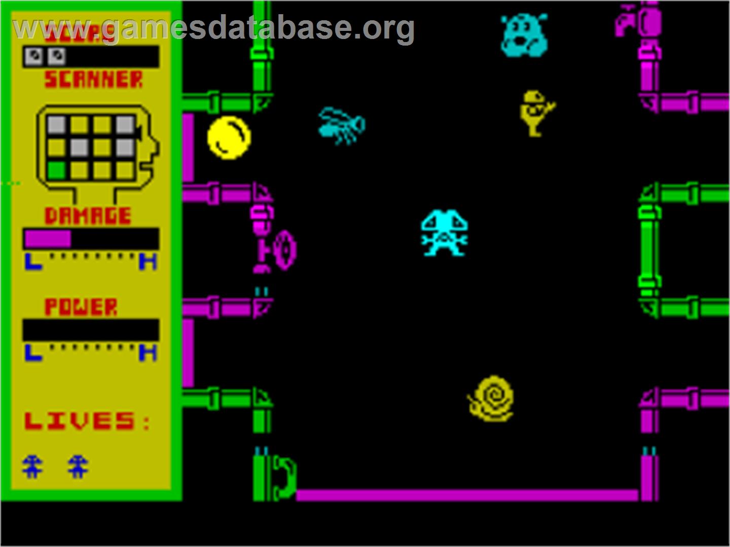 Microbot - Sinclair ZX Spectrum - Artwork - In Game