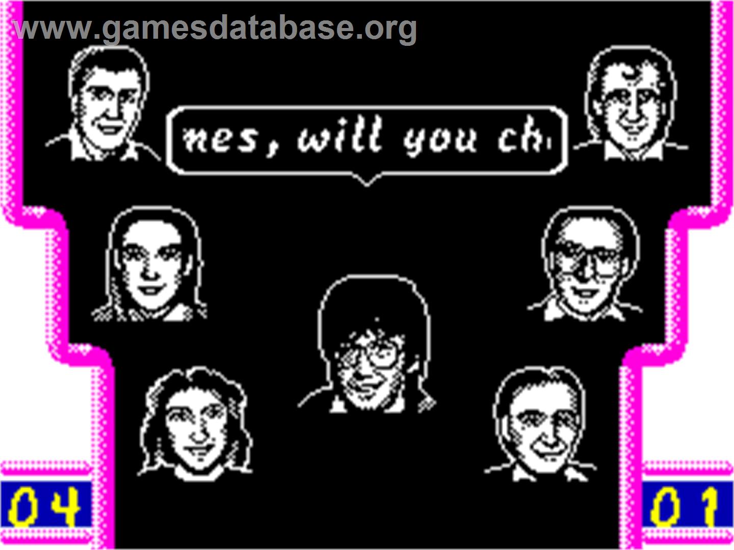 Mike Read's Computer Pop Quiz - Sinclair ZX Spectrum - Artwork - In Game