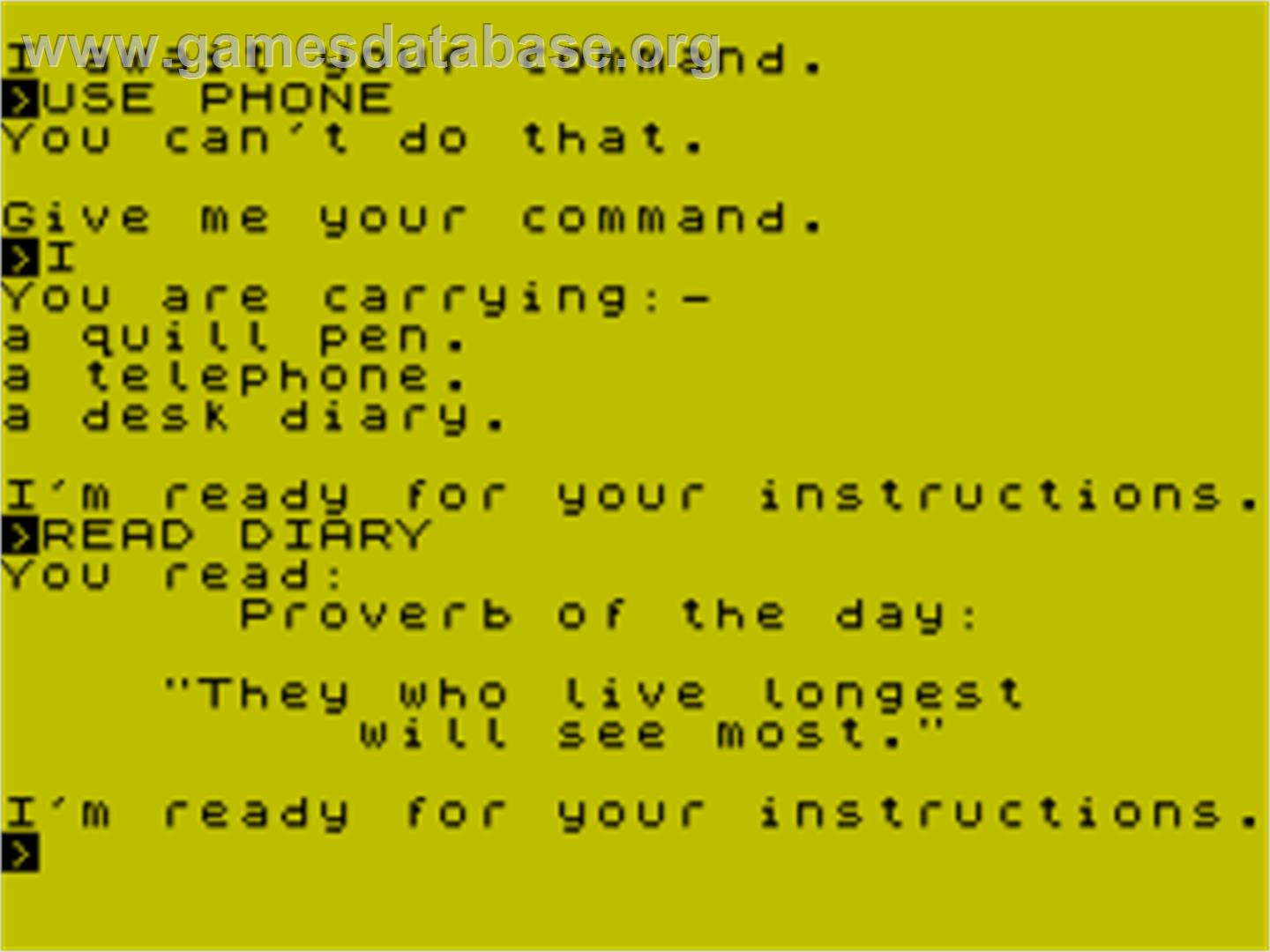 Mindbender - Sinclair ZX Spectrum - Artwork - In Game