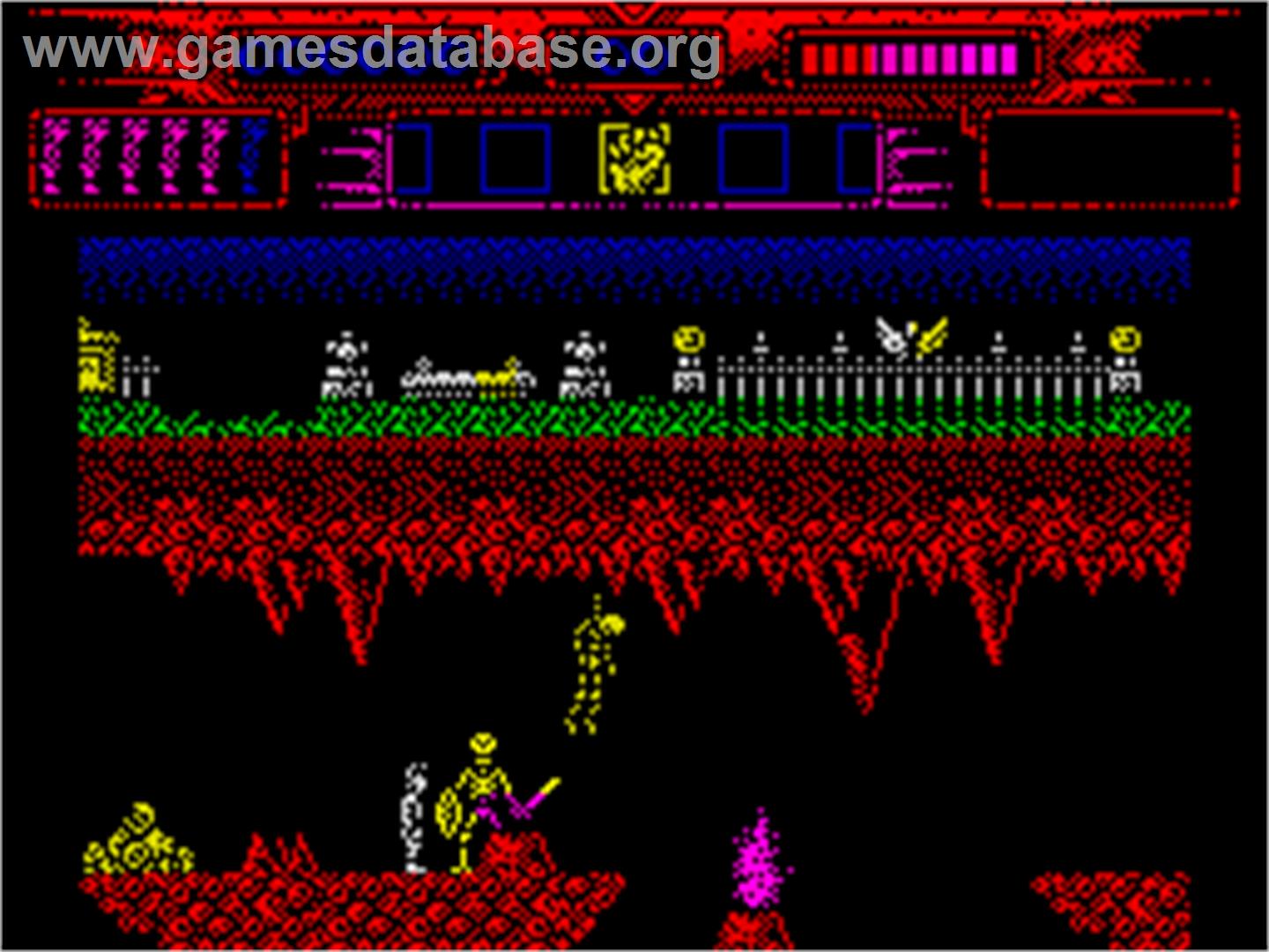 Myth: History in the Making - Sinclair ZX Spectrum - Artwork - In Game