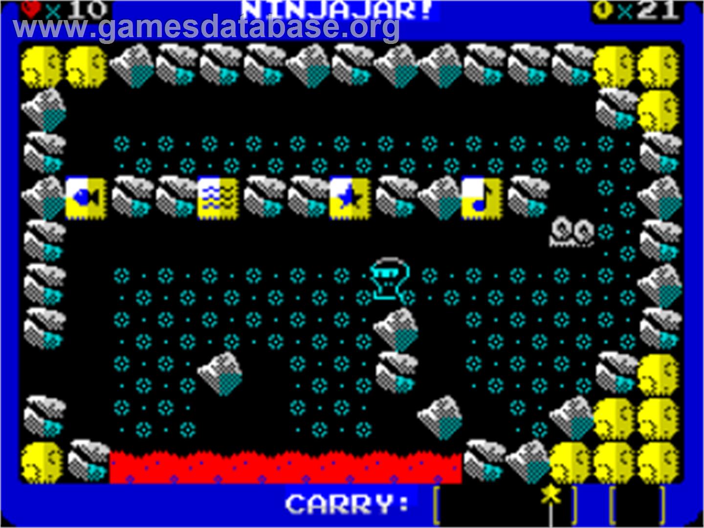 Ninjajar! - Sinclair ZX Spectrum - Artwork - In Game