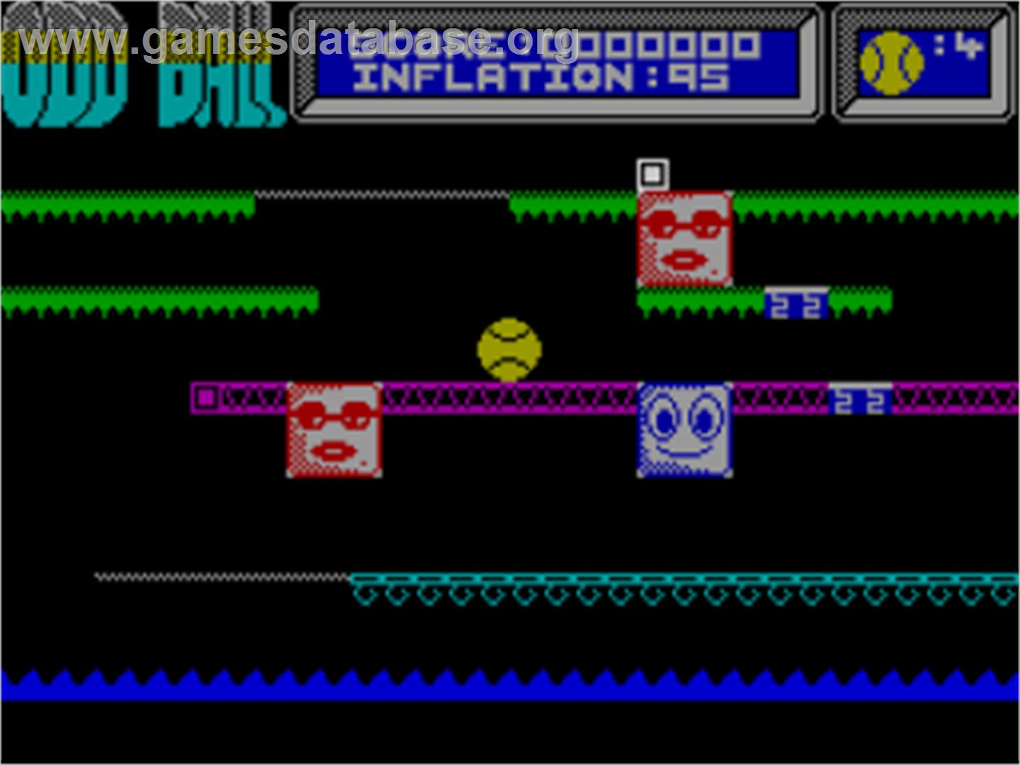 Odd Ball - Sinclair ZX Spectrum - Artwork - In Game