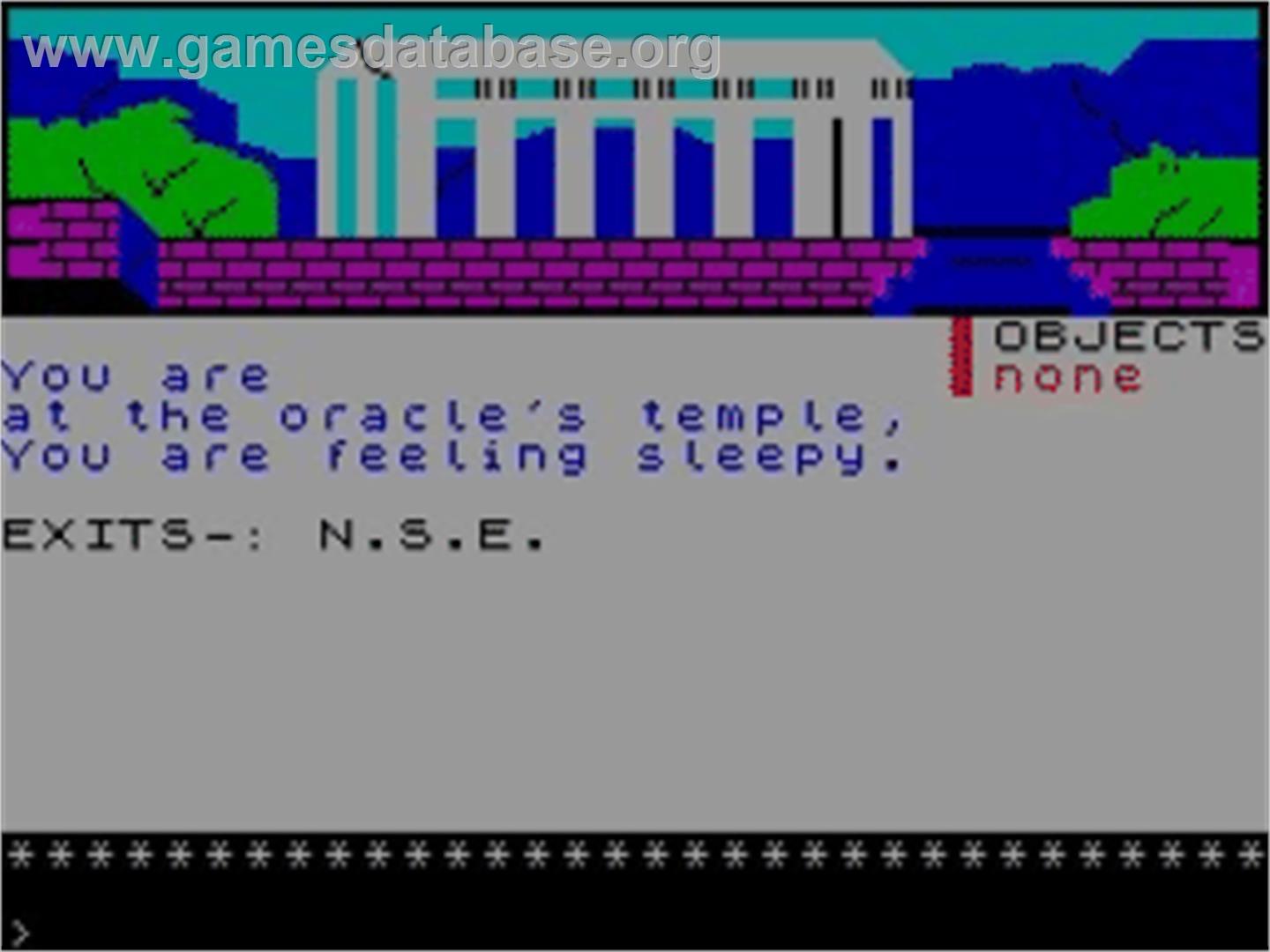 Odyssey Of Hope, The - Sinclair ZX Spectrum - Artwork - In Game