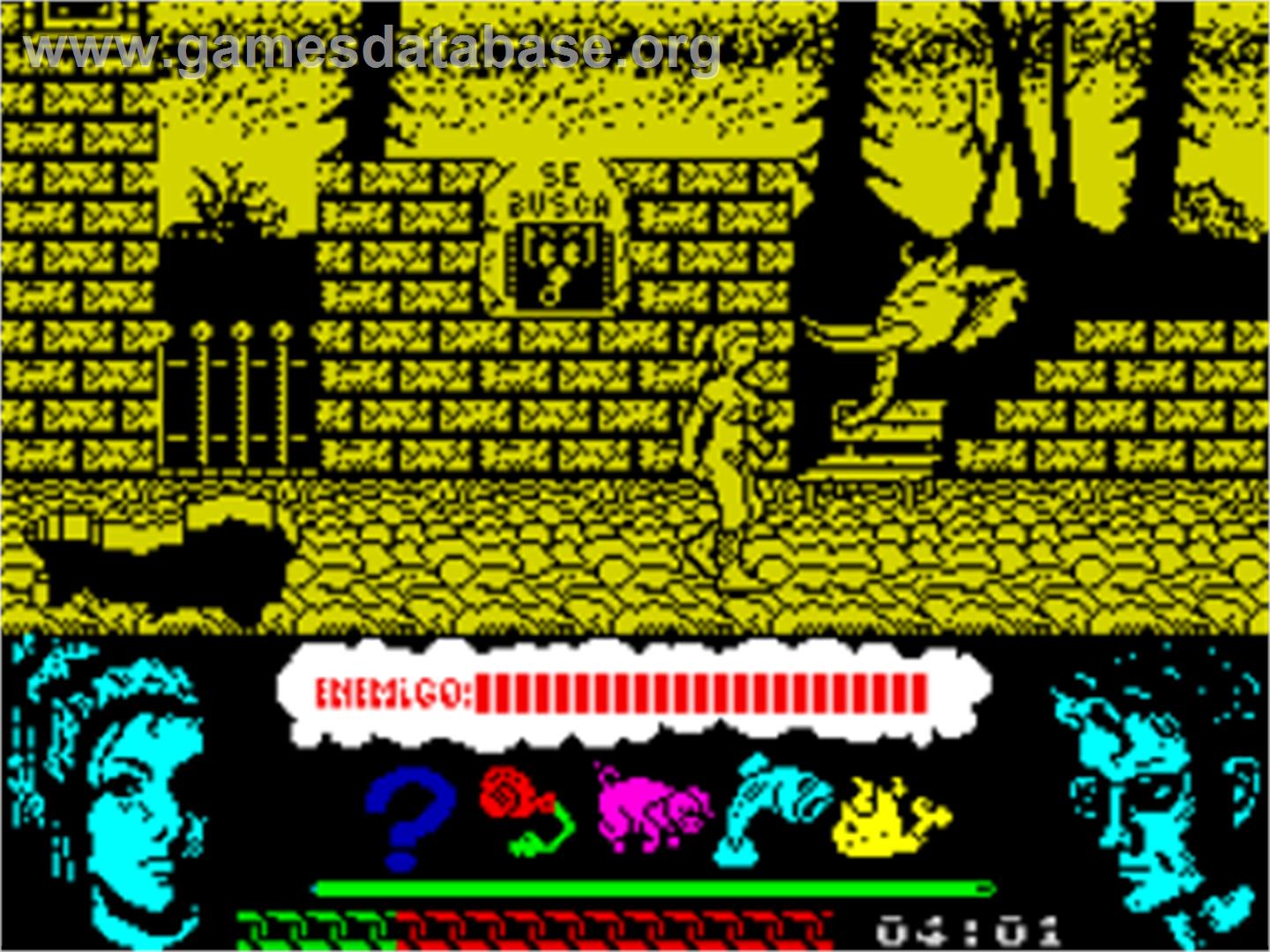 Omega Dimension - Sinclair ZX Spectrum - Artwork - In Game