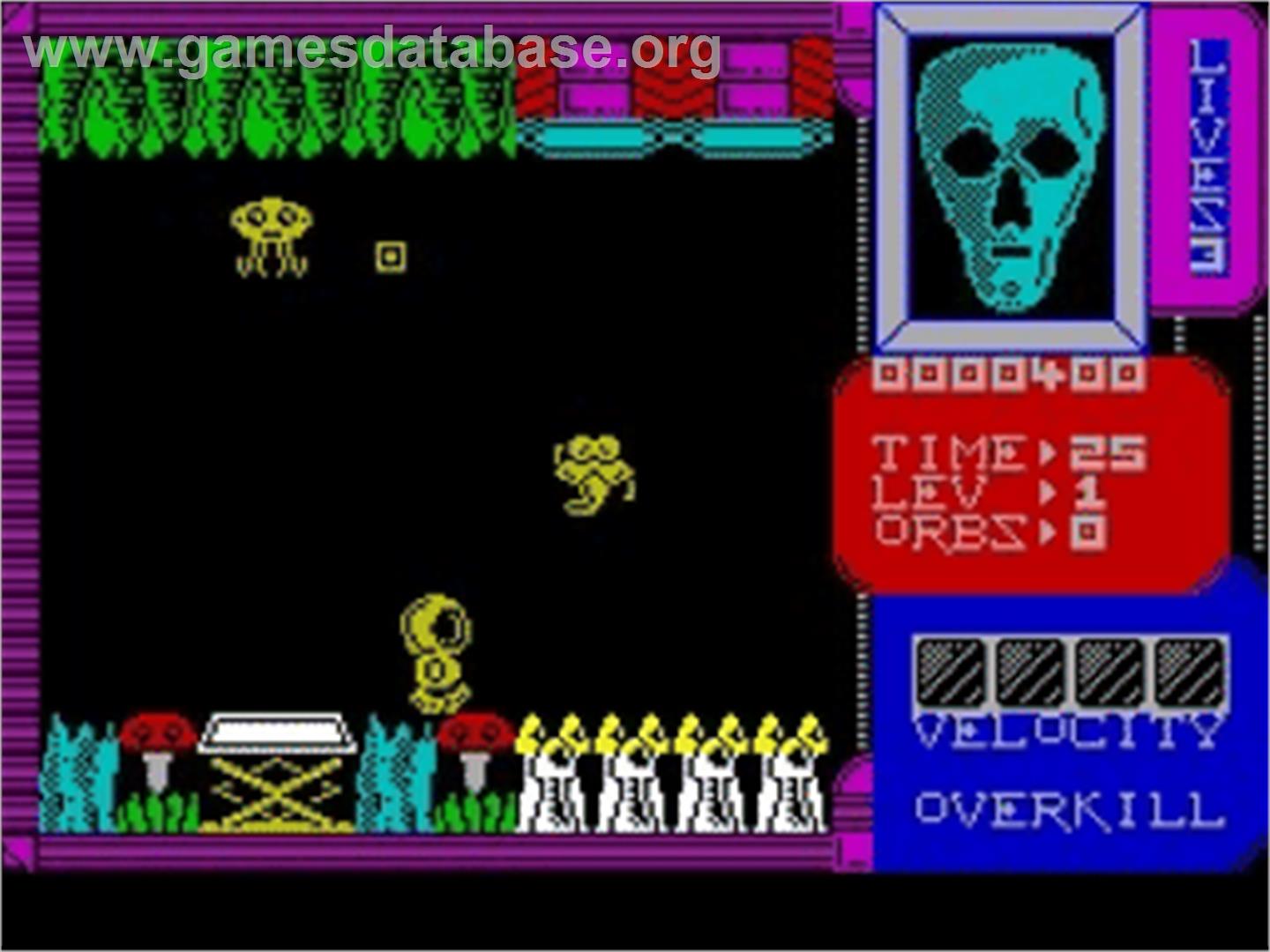 Overkill - Sinclair ZX Spectrum - Artwork - In Game