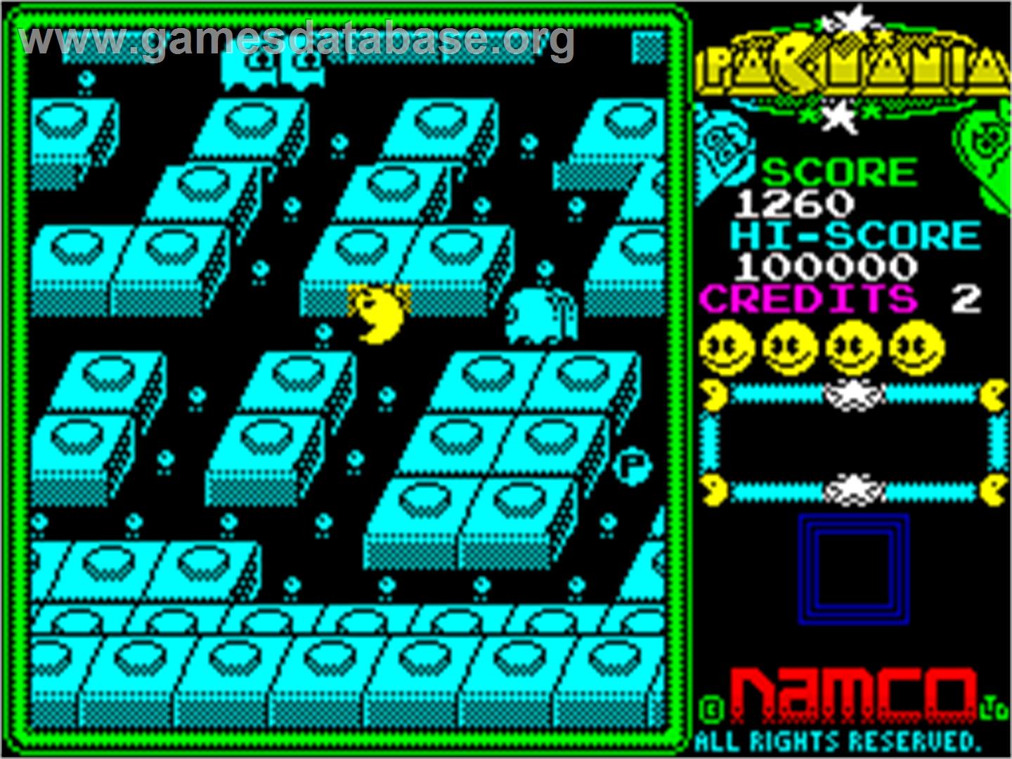 Pac-Mania - Sinclair ZX Spectrum - Artwork - In Game