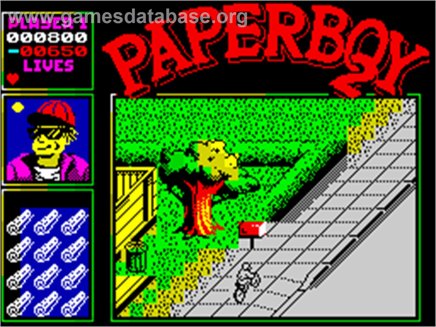Paperboy 2 - Sinclair ZX Spectrum - Artwork - In Game