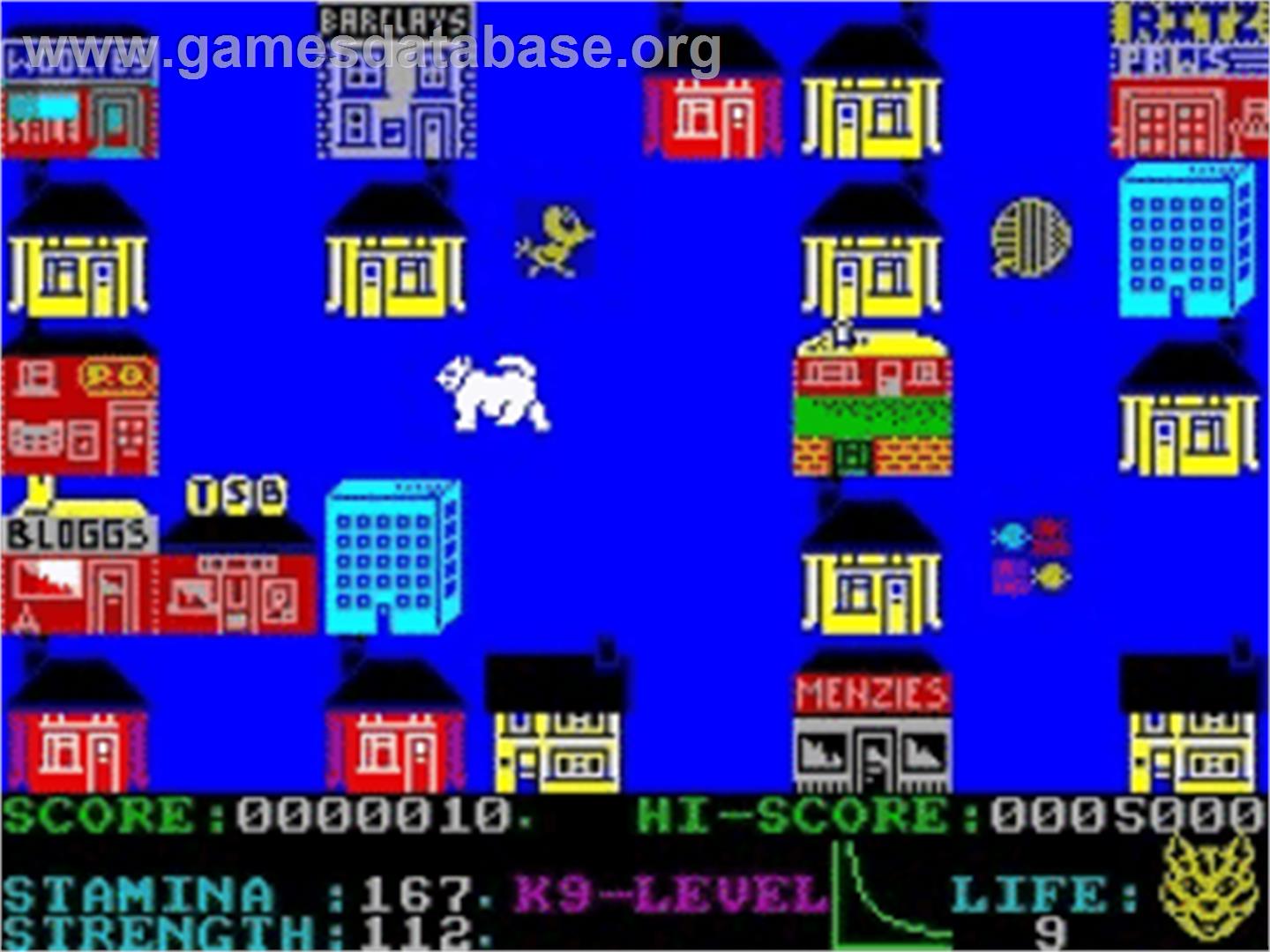 Paws - Sinclair ZX Spectrum - Artwork - In Game