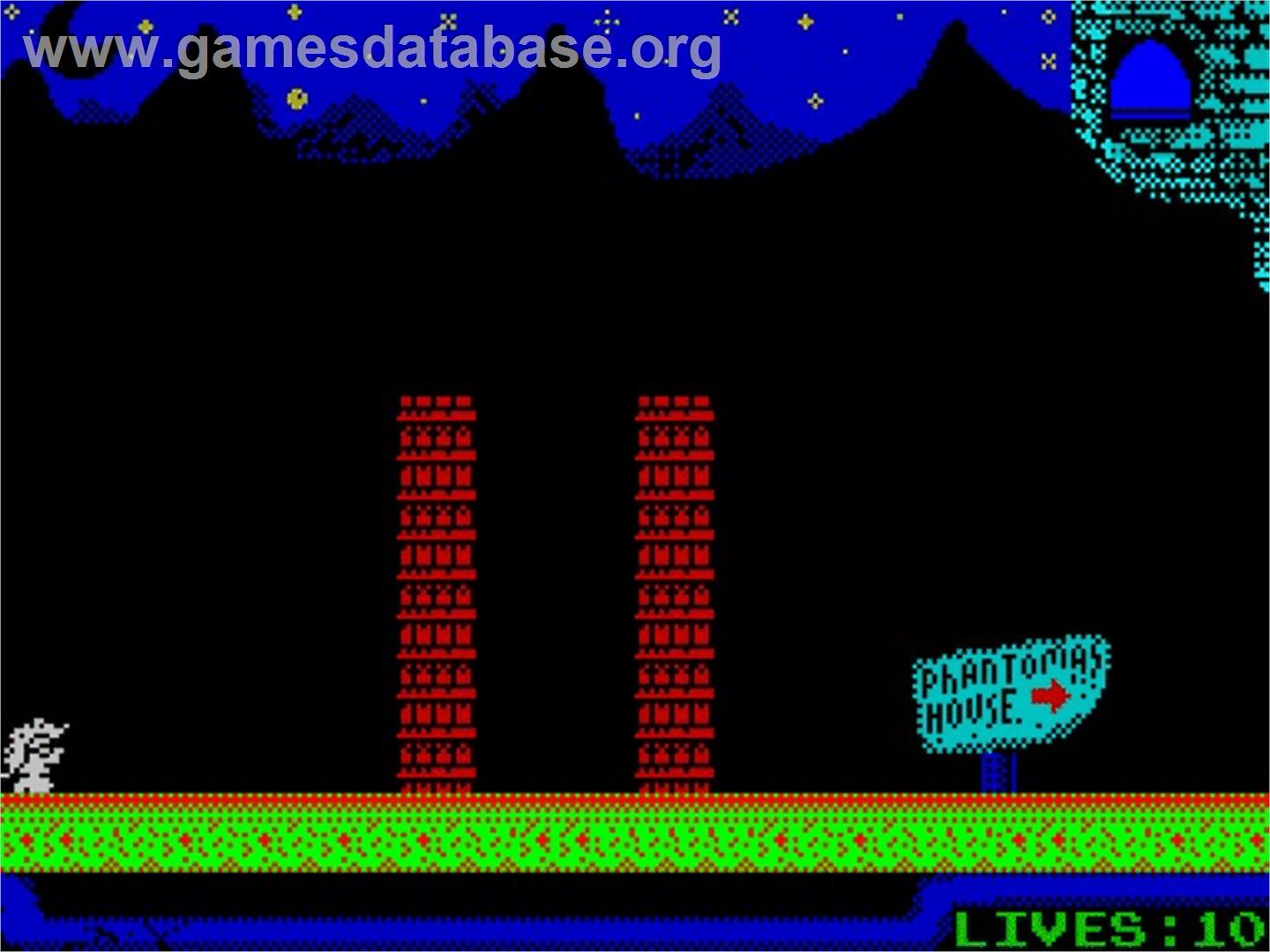 Phantomasa - Sinclair ZX Spectrum - Artwork - In Game