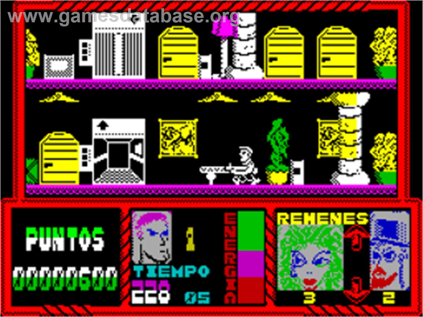 Piso Zero - Sinclair ZX Spectrum - Artwork - In Game