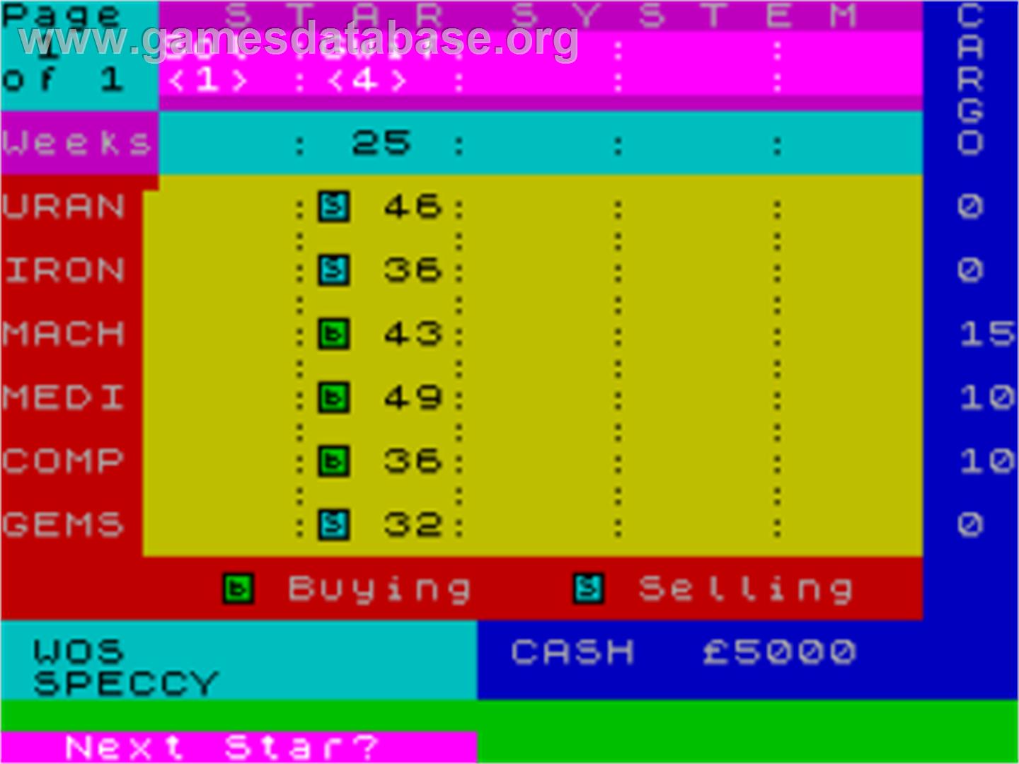 Planetfall - Sinclair ZX Spectrum - Artwork - In Game