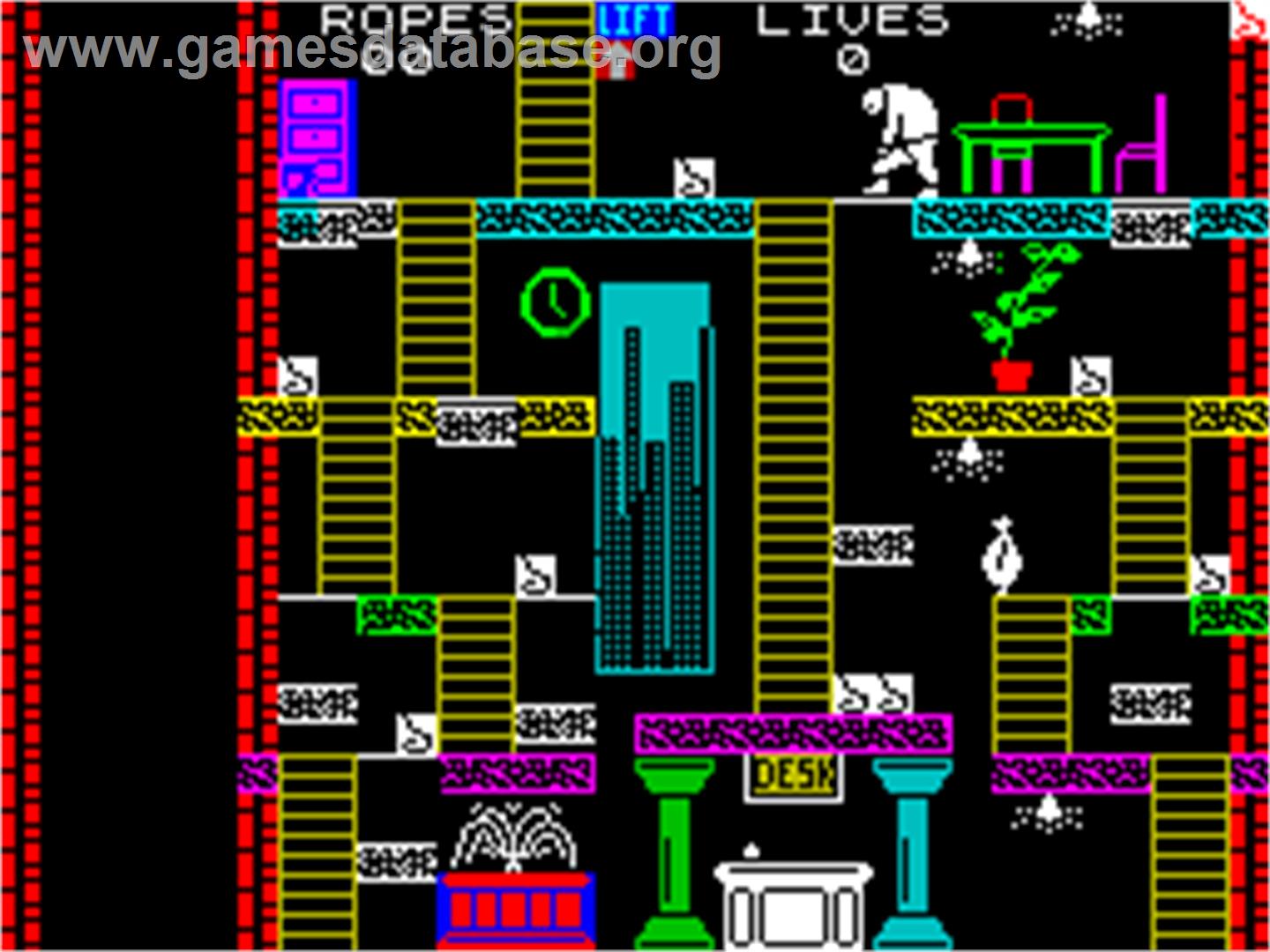 Plummet - Sinclair ZX Spectrum - Artwork - In Game