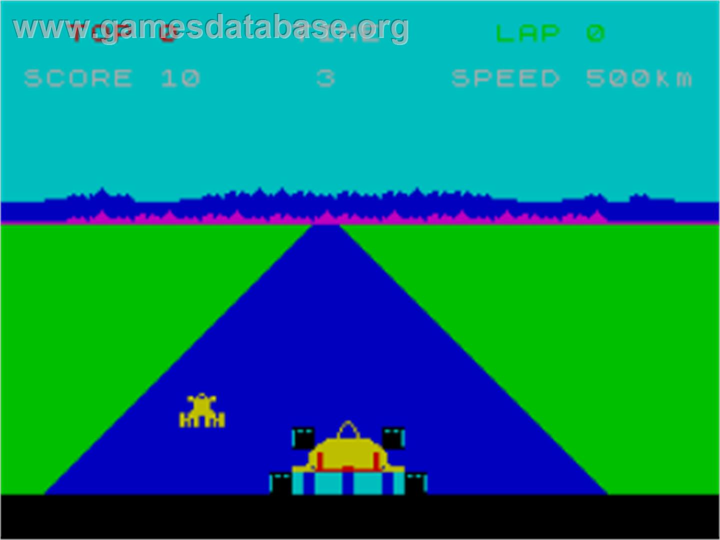 Pole Position - Sinclair ZX Spectrum - Artwork - In Game