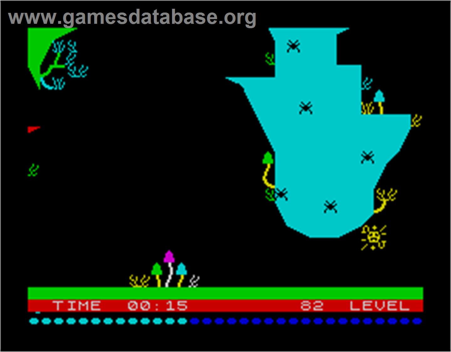 Poogaboo: La Pulga 2 - Sinclair ZX Spectrum - Artwork - In Game
