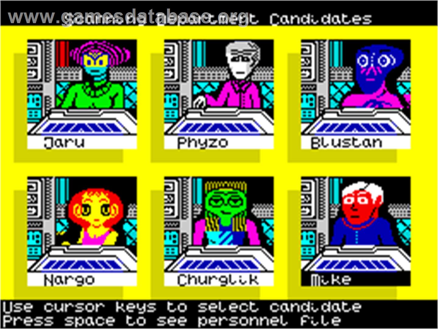 Psi-5 Trading Company - Sinclair ZX Spectrum - Artwork - In Game
