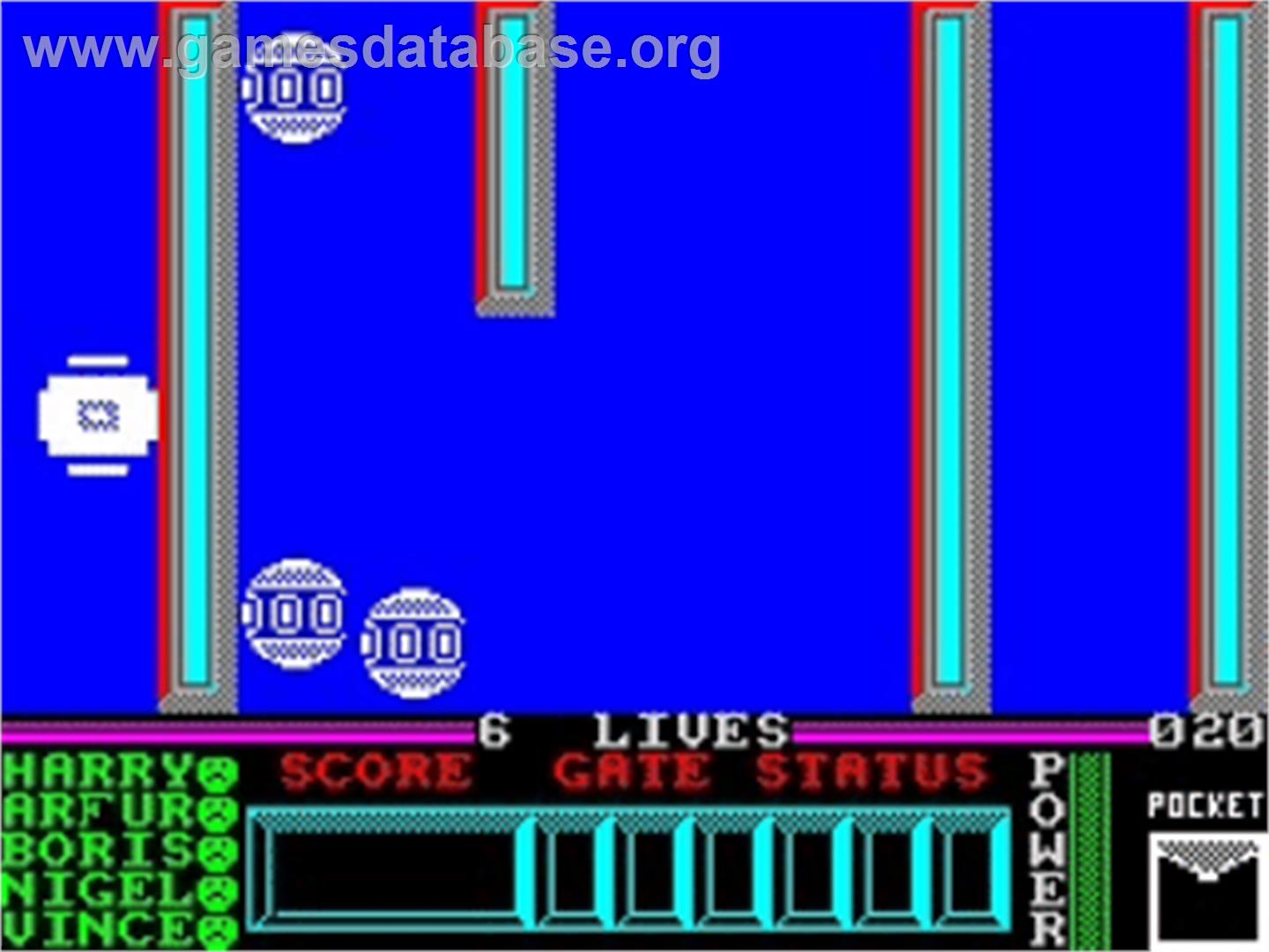 Pulsator - Sinclair ZX Spectrum - Artwork - In Game