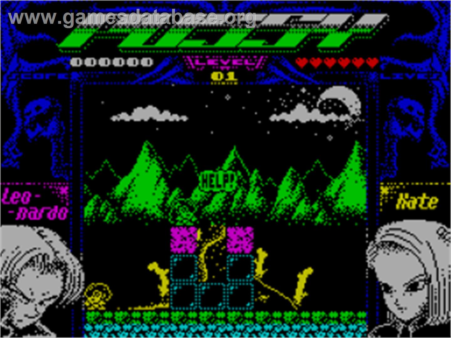 Pussy - Love Story From Titanic - Sinclair ZX Spectrum - Artwork - In Game