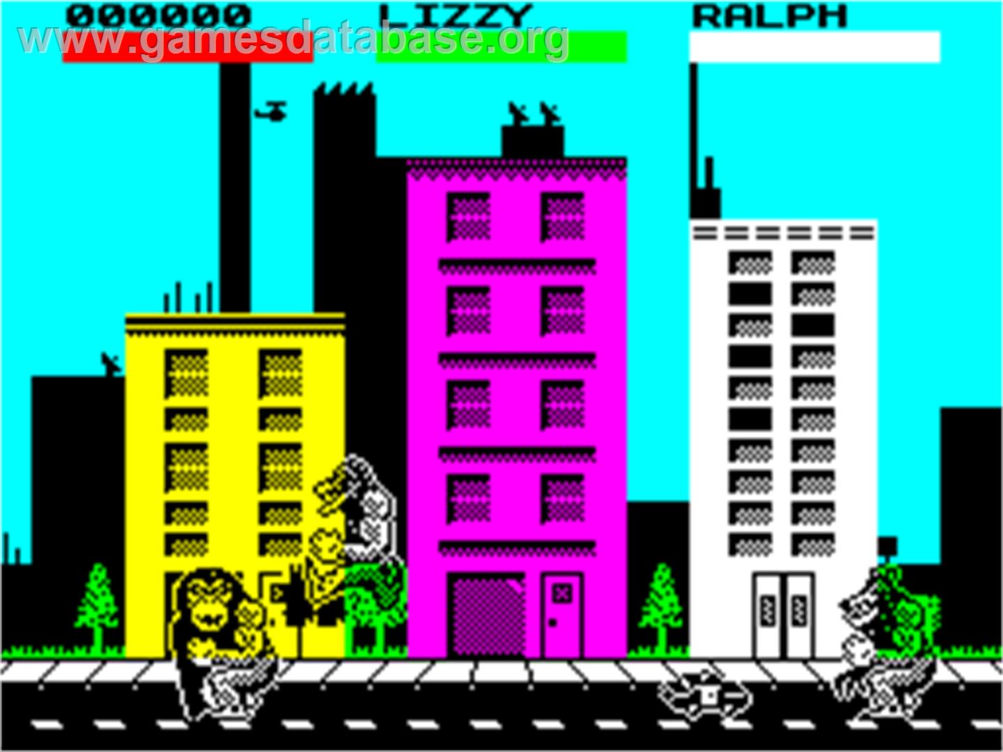 Rampage - Sinclair ZX Spectrum - Artwork - In Game