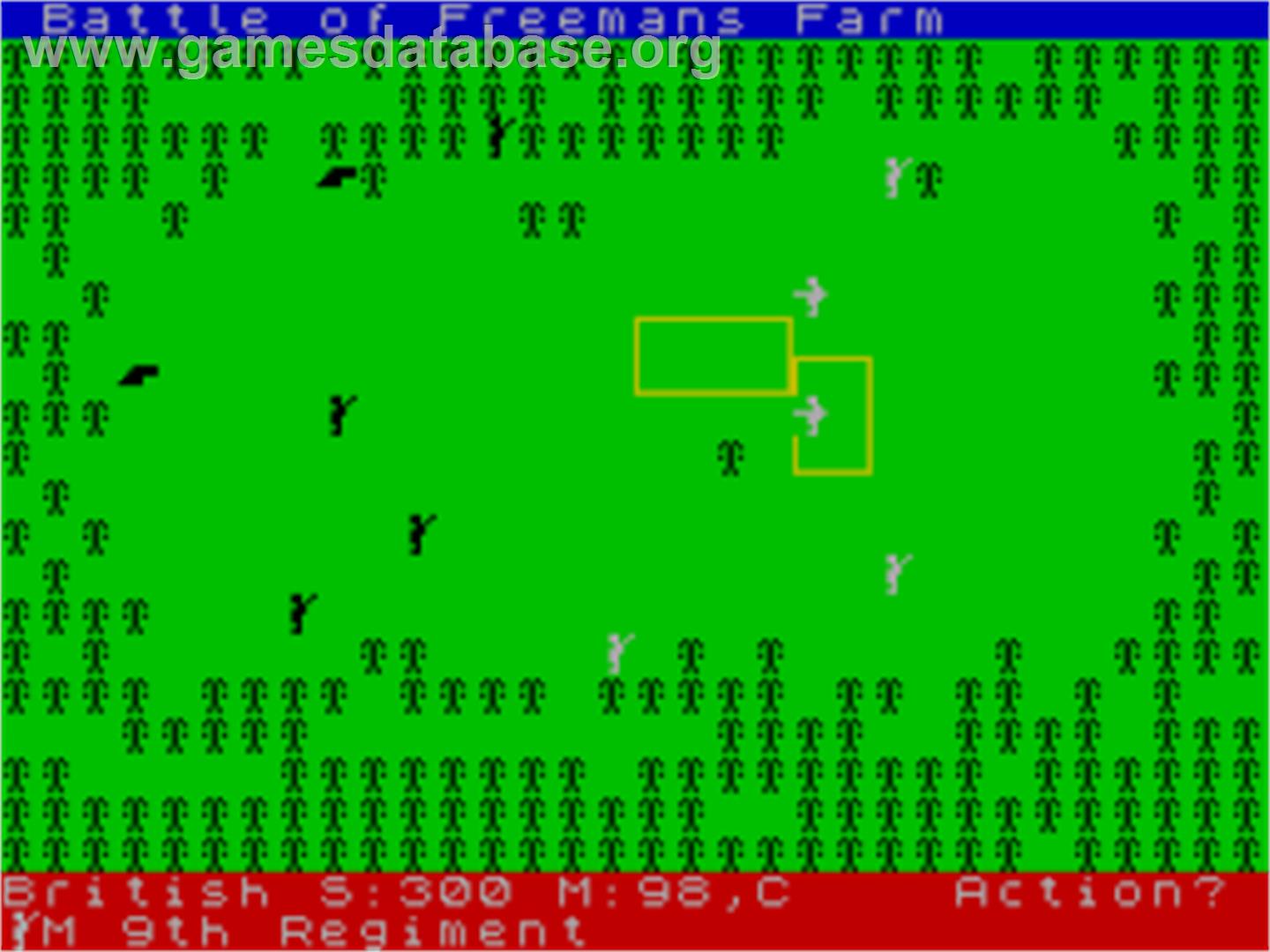 Redcoats - Sinclair ZX Spectrum - Artwork - In Game