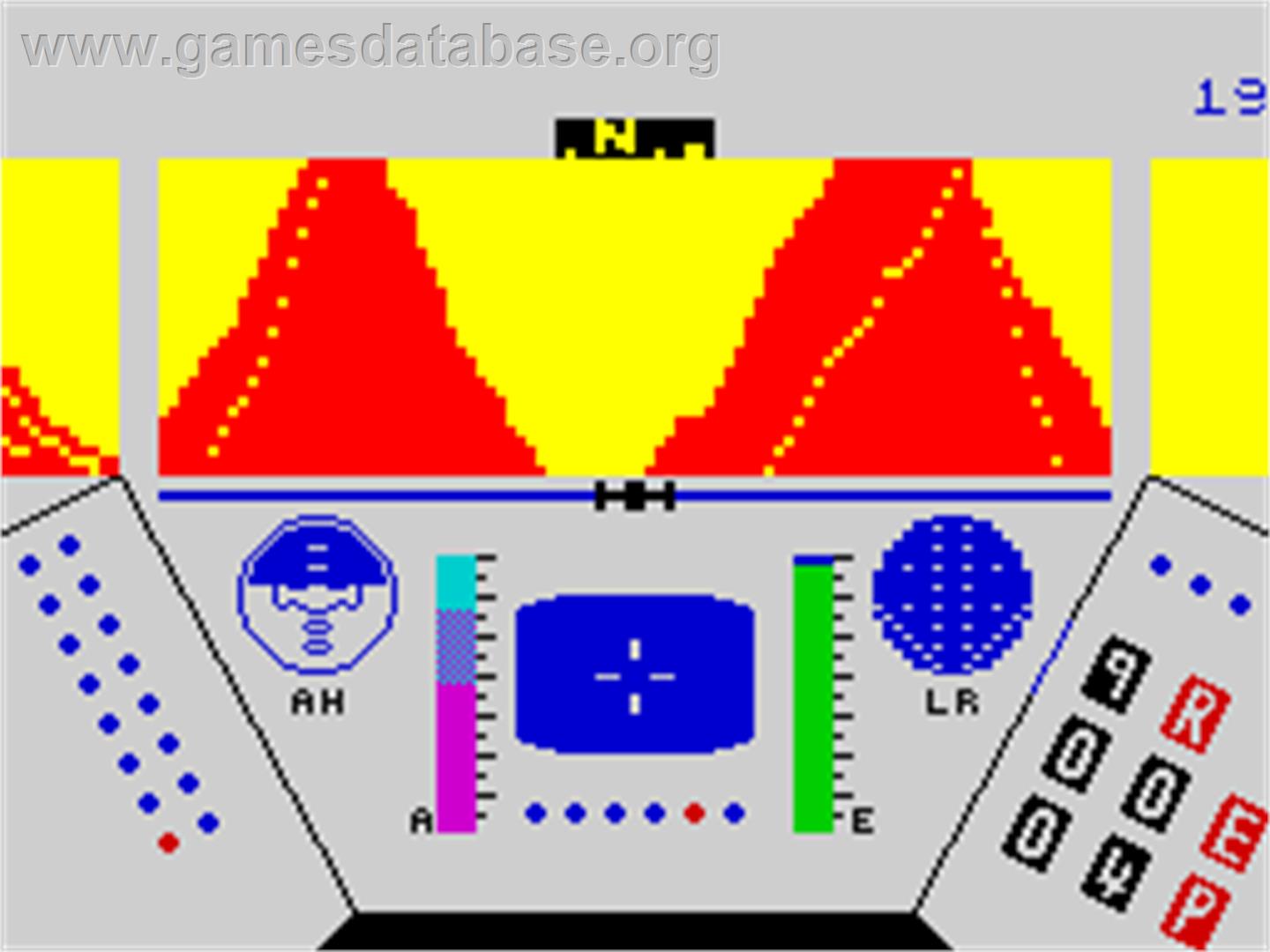 Rescue on Fractalus! - Sinclair ZX Spectrum - Artwork - In Game