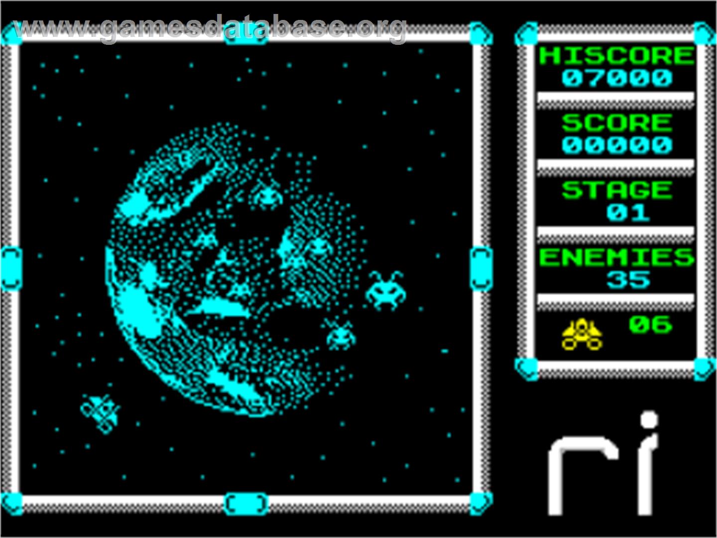 Retroinvaders - Sinclair ZX Spectrum - Artwork - In Game