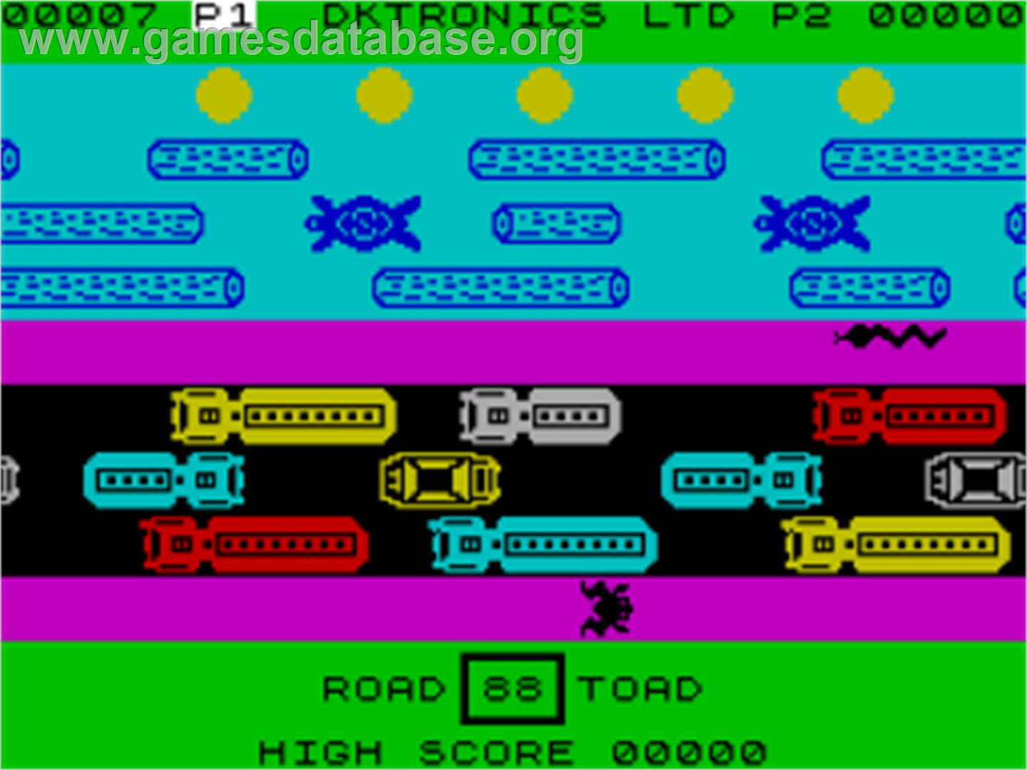 Road Toad - Sinclair ZX Spectrum - Artwork - In Game
