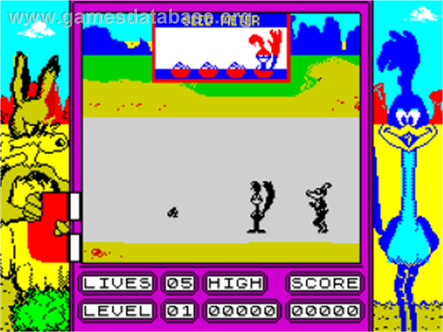 Roadrunner - Sinclair ZX Spectrum - Artwork - In Game