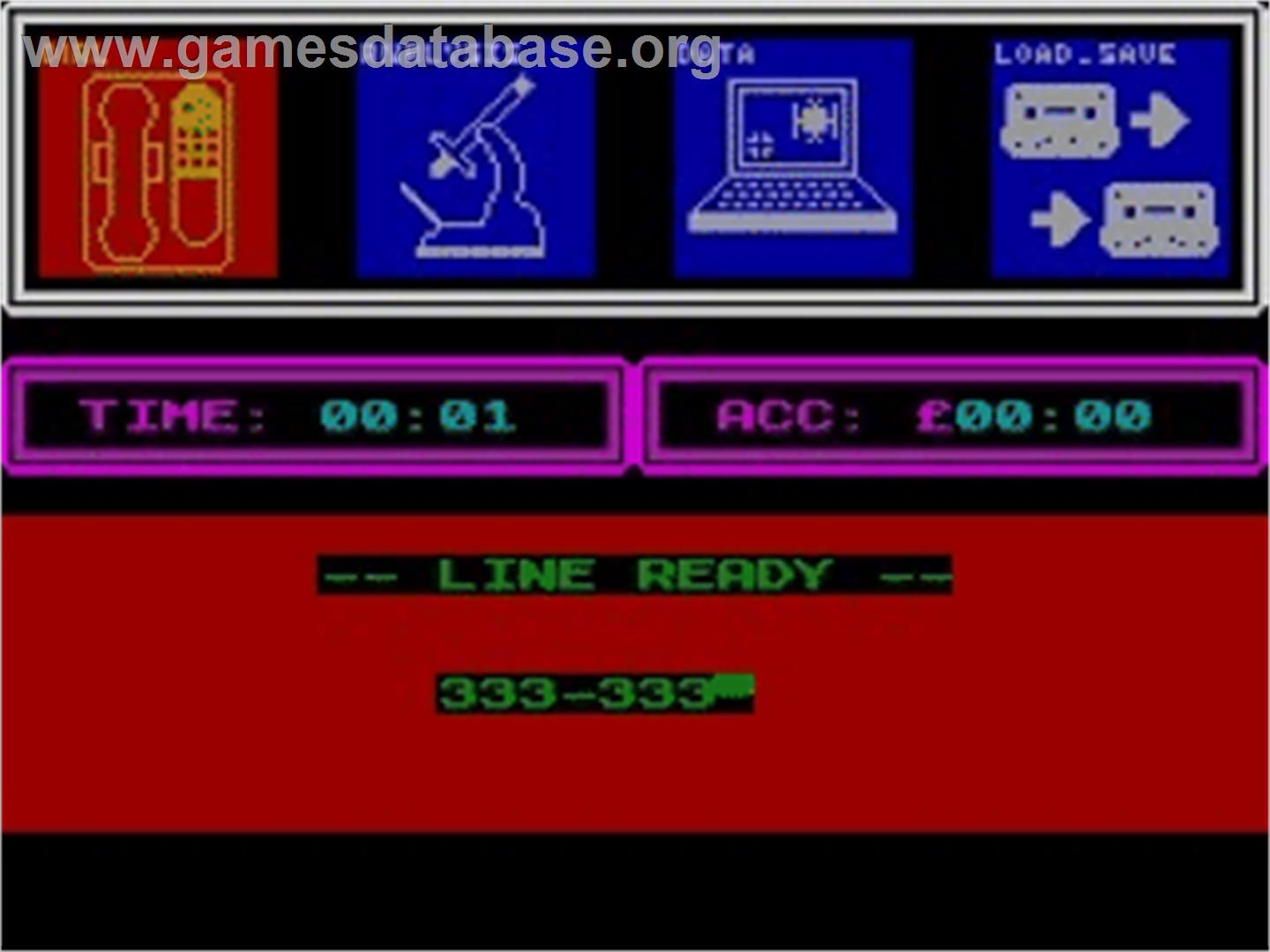 Satcom - Sinclair ZX Spectrum - Artwork - In Game