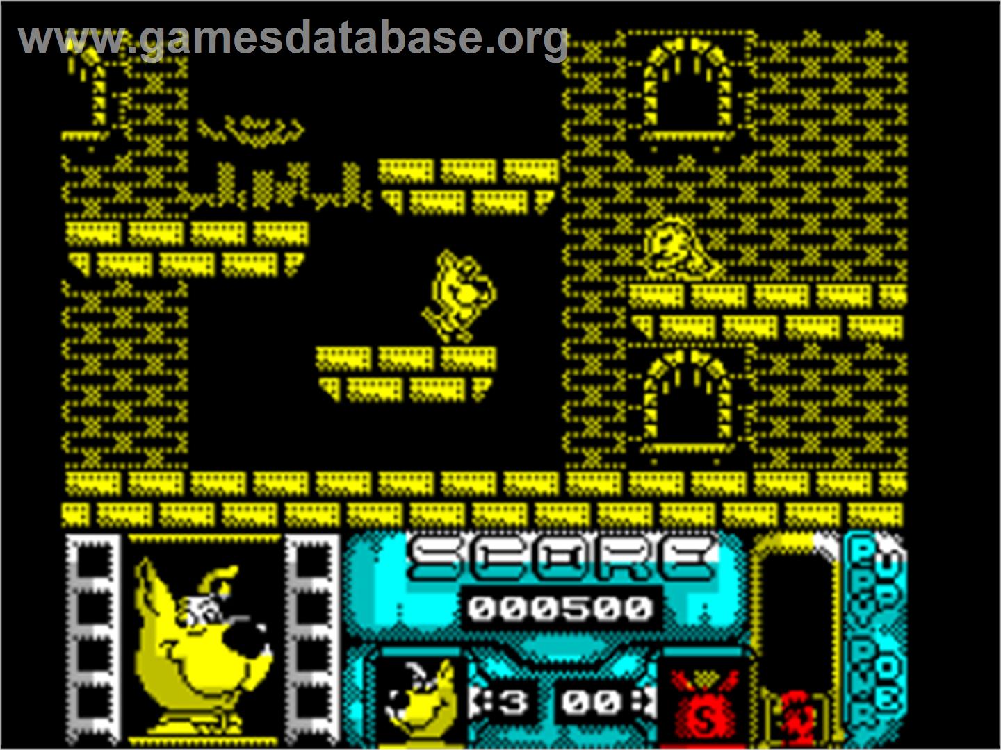 Scooby-doo And Scrappy-doo - Sinclair ZX Spectrum - Artwork - In Game