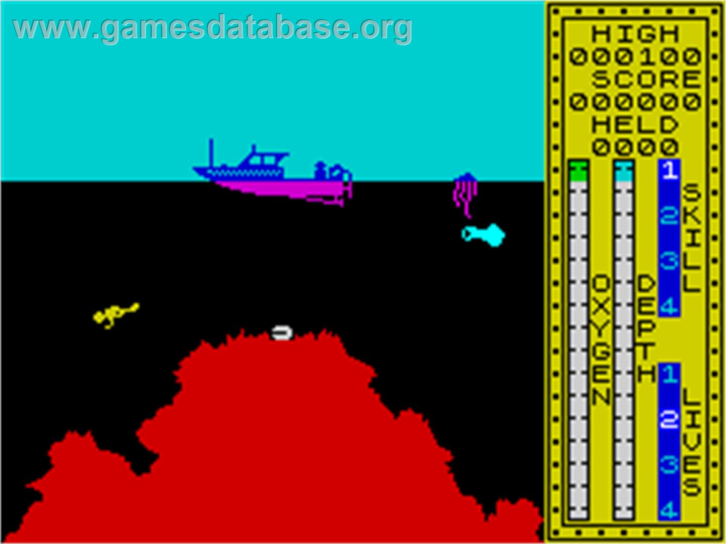 Scuba Dive - Sinclair ZX Spectrum - Artwork - In Game