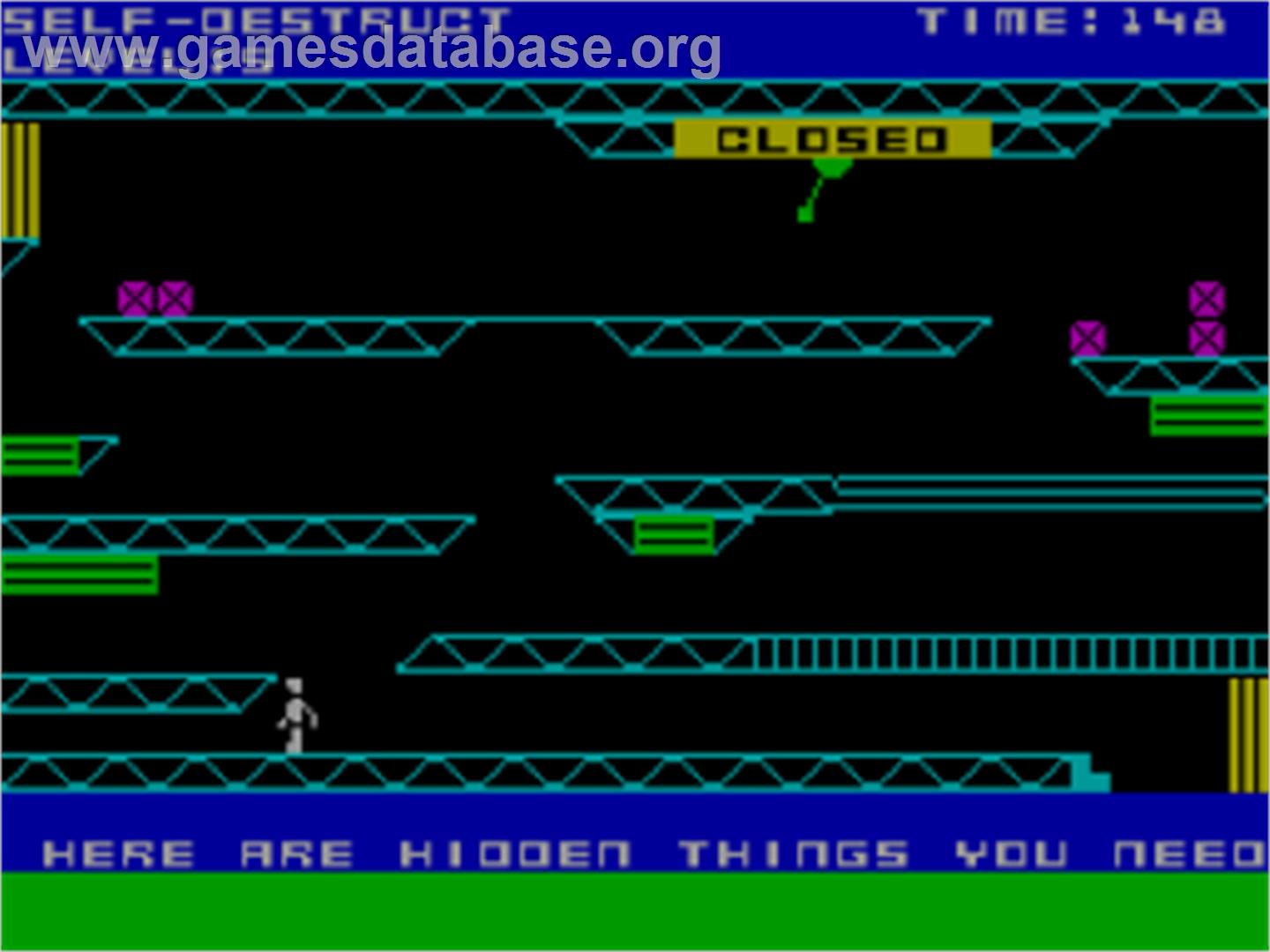 Self Destruct - Sinclair ZX Spectrum - Artwork - In Game