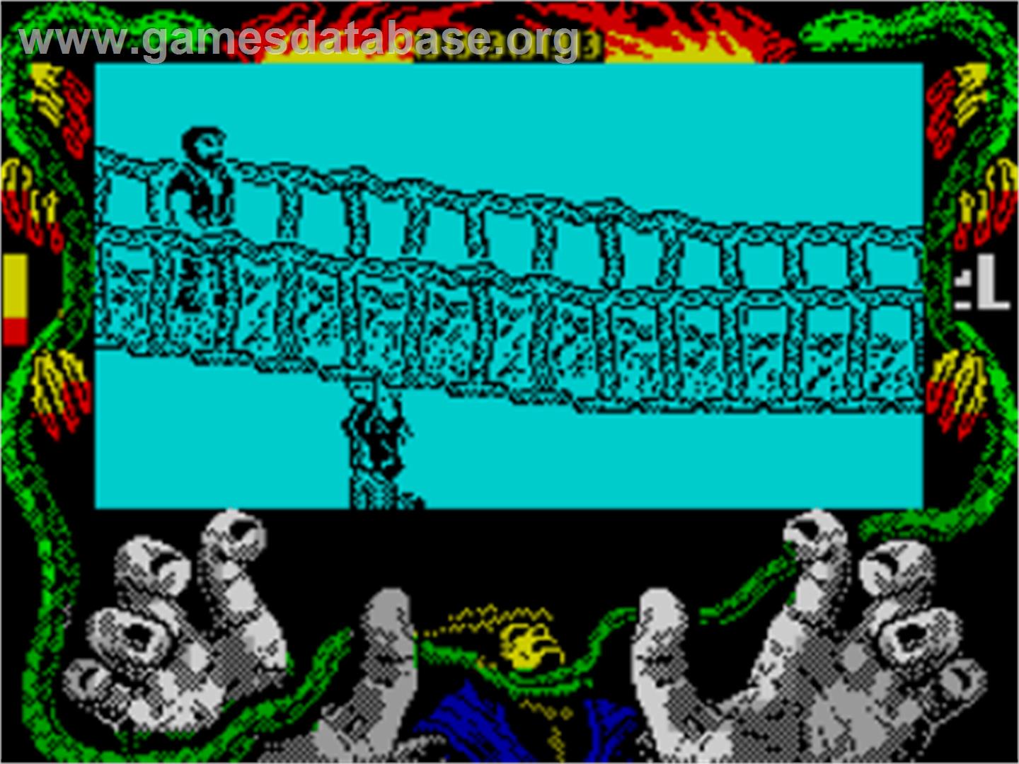 Senda Salvaje - Sinclair ZX Spectrum - Artwork - In Game