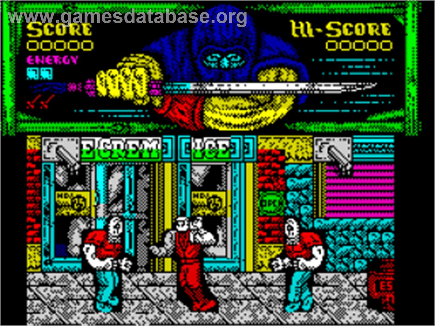 Shadow Warriors - Sinclair ZX Spectrum - Artwork - In Game