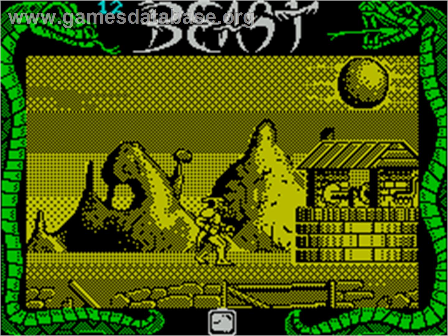 Shadow of the Beast - Sinclair ZX Spectrum - Artwork - In Game