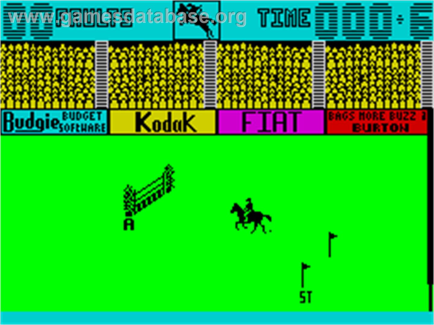 Show Jumping - Sinclair ZX Spectrum - Artwork - In Game