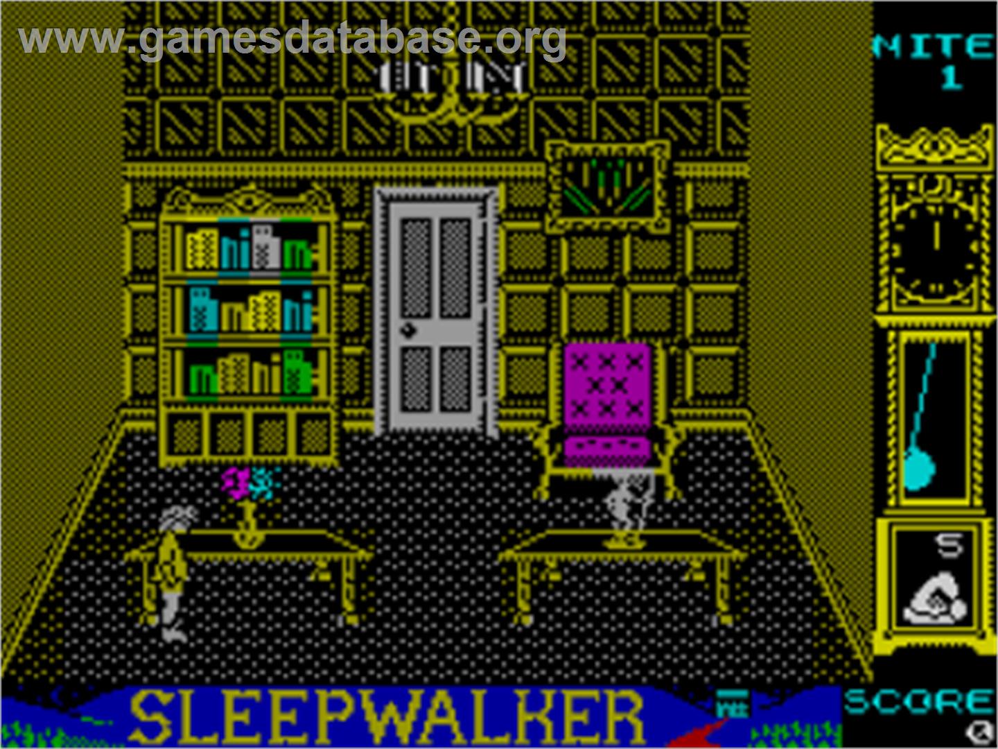 Sleep Walker - Sinclair ZX Spectrum - Artwork - In Game