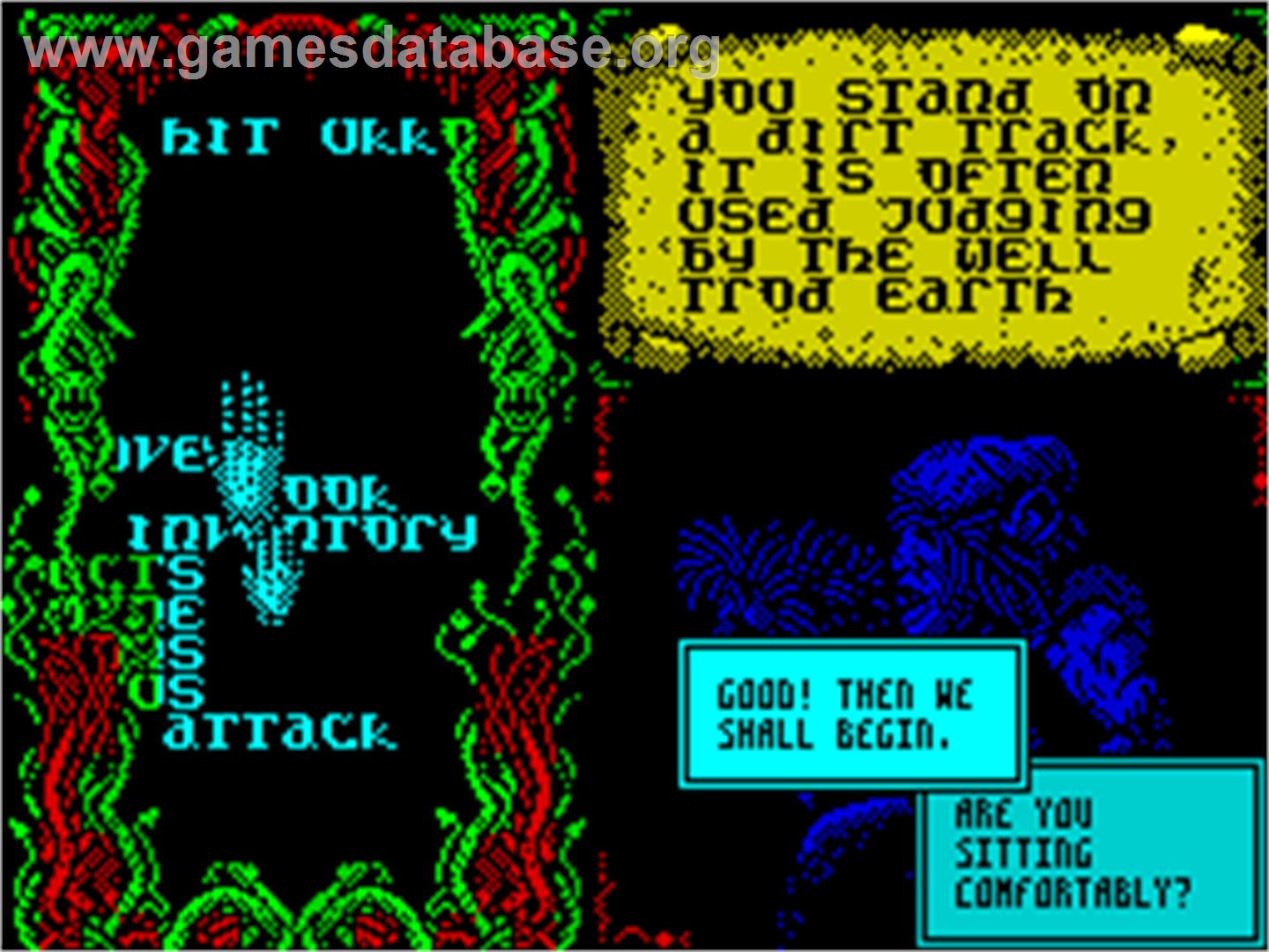 Sláine, the Celtic Barbarian - Sinclair ZX Spectrum - Artwork - In Game