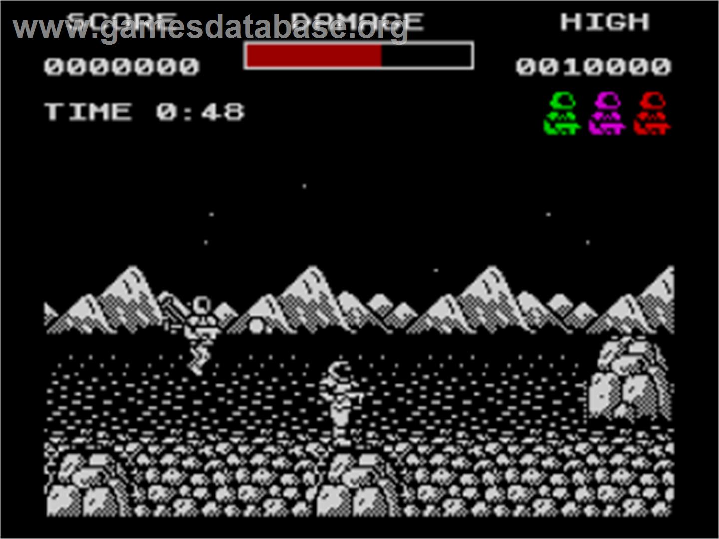 Soldier Of Light - Sinclair ZX Spectrum - Artwork - In Game