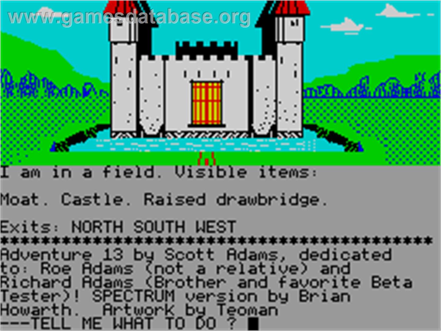 Sorcerer of Claymorgue Castle - Sinclair ZX Spectrum - Artwork - In Game