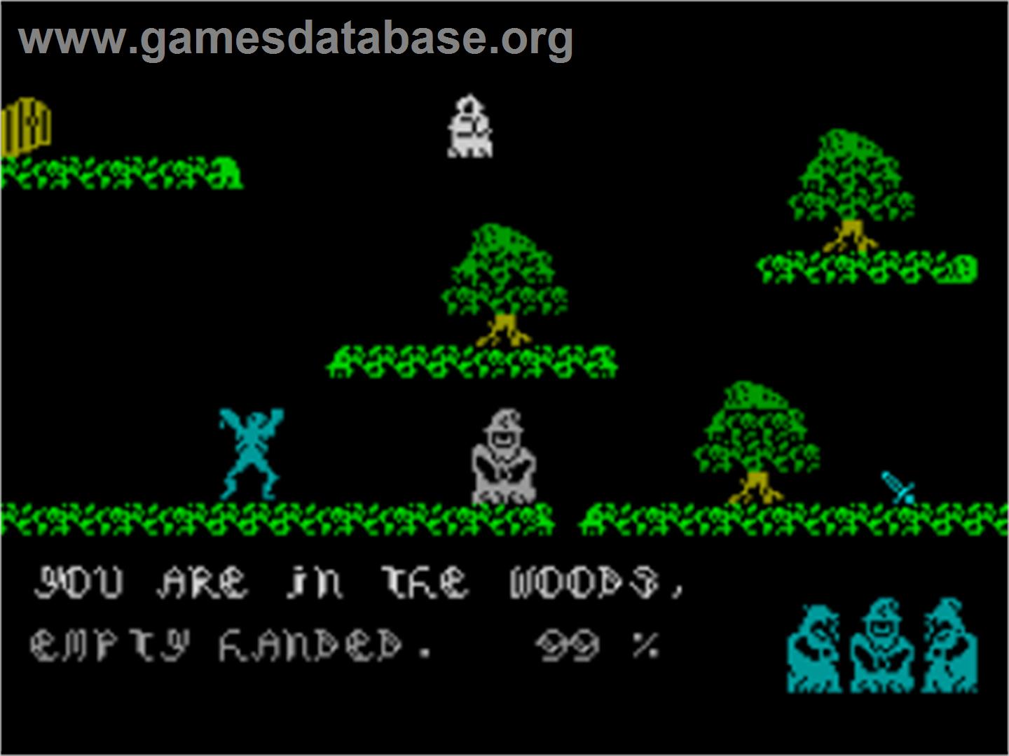 Sorcery - Sinclair ZX Spectrum - Artwork - In Game