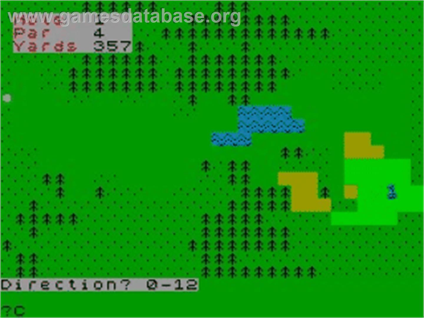 Spectrum Golf - Sinclair ZX Spectrum - Artwork - In Game