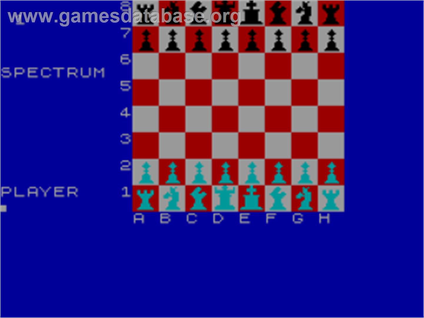 Spectrum Voice Chess - Sinclair ZX Spectrum - Artwork - In Game
