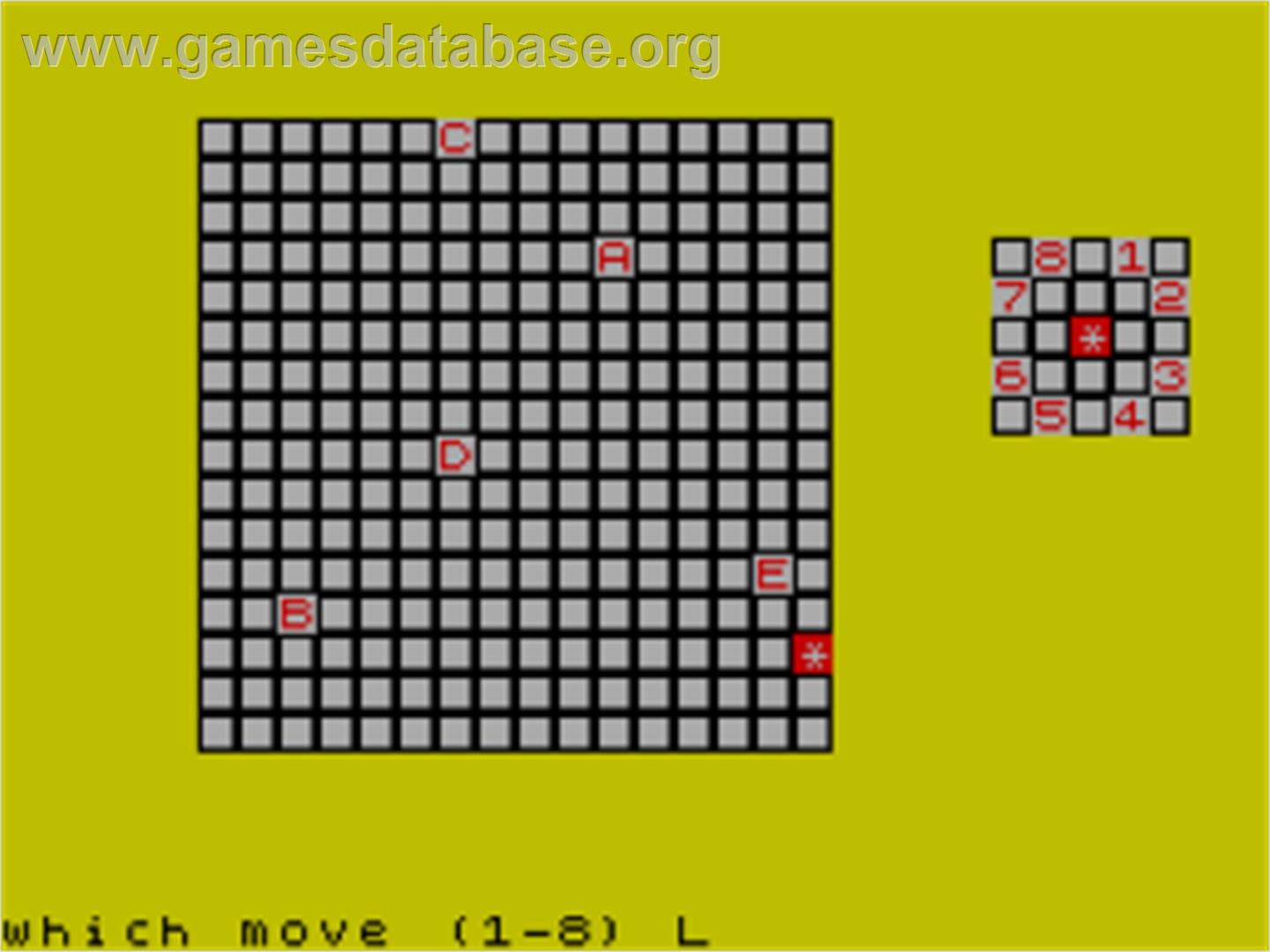 Spider's Web - Sinclair ZX Spectrum - Artwork - In Game