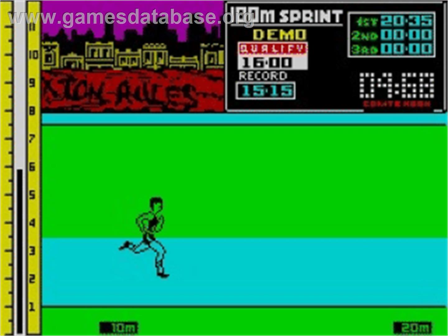 Sports Hero - Sinclair ZX Spectrum - Artwork - In Game