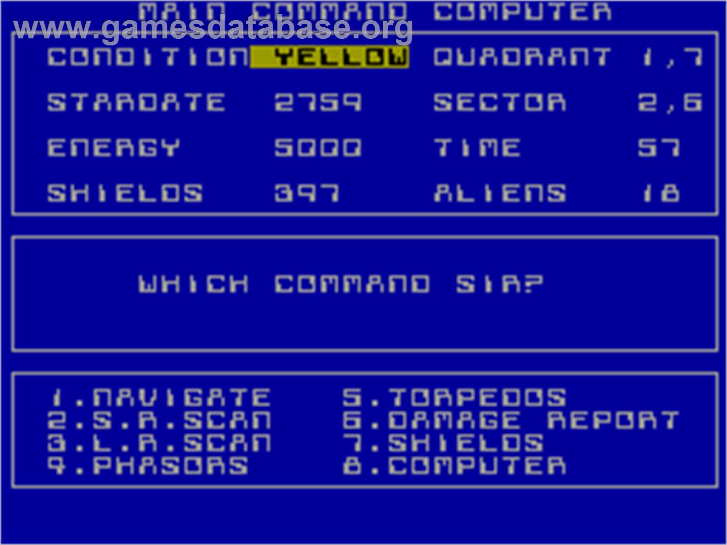 Starship Enterprise - Sinclair ZX Spectrum - Artwork - In Game