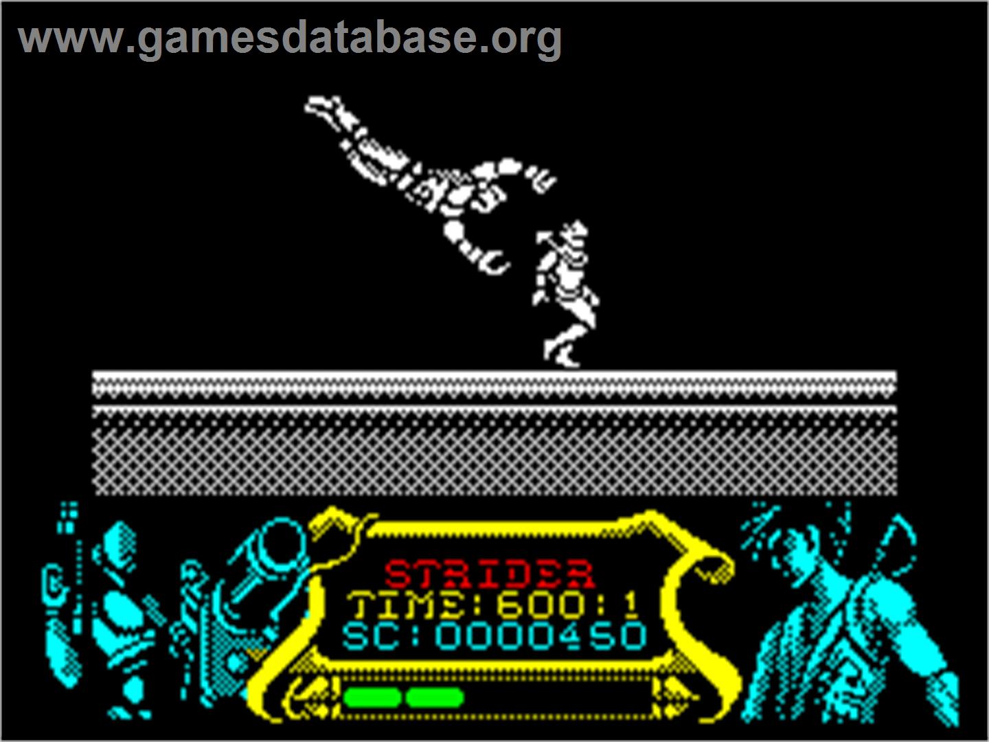 Strider - Sinclair ZX Spectrum - Artwork - In Game