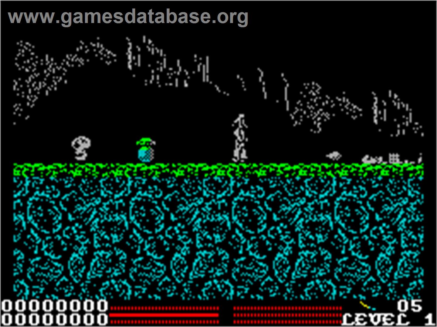 Stryker in the Crypts of Trogan - Sinclair ZX Spectrum - Artwork - In Game
