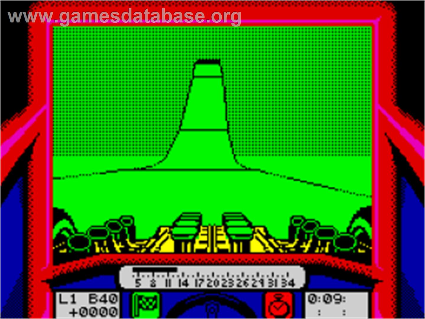 Stunt Car Racer - Sinclair ZX Spectrum - Artwork - In Game