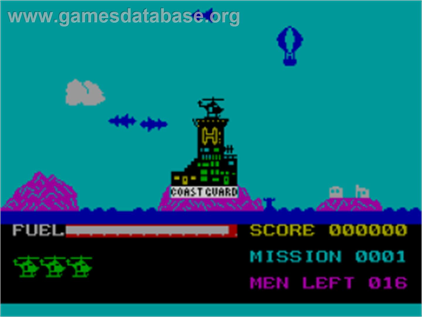 Super Chopper - Sinclair ZX Spectrum - Artwork - In Game