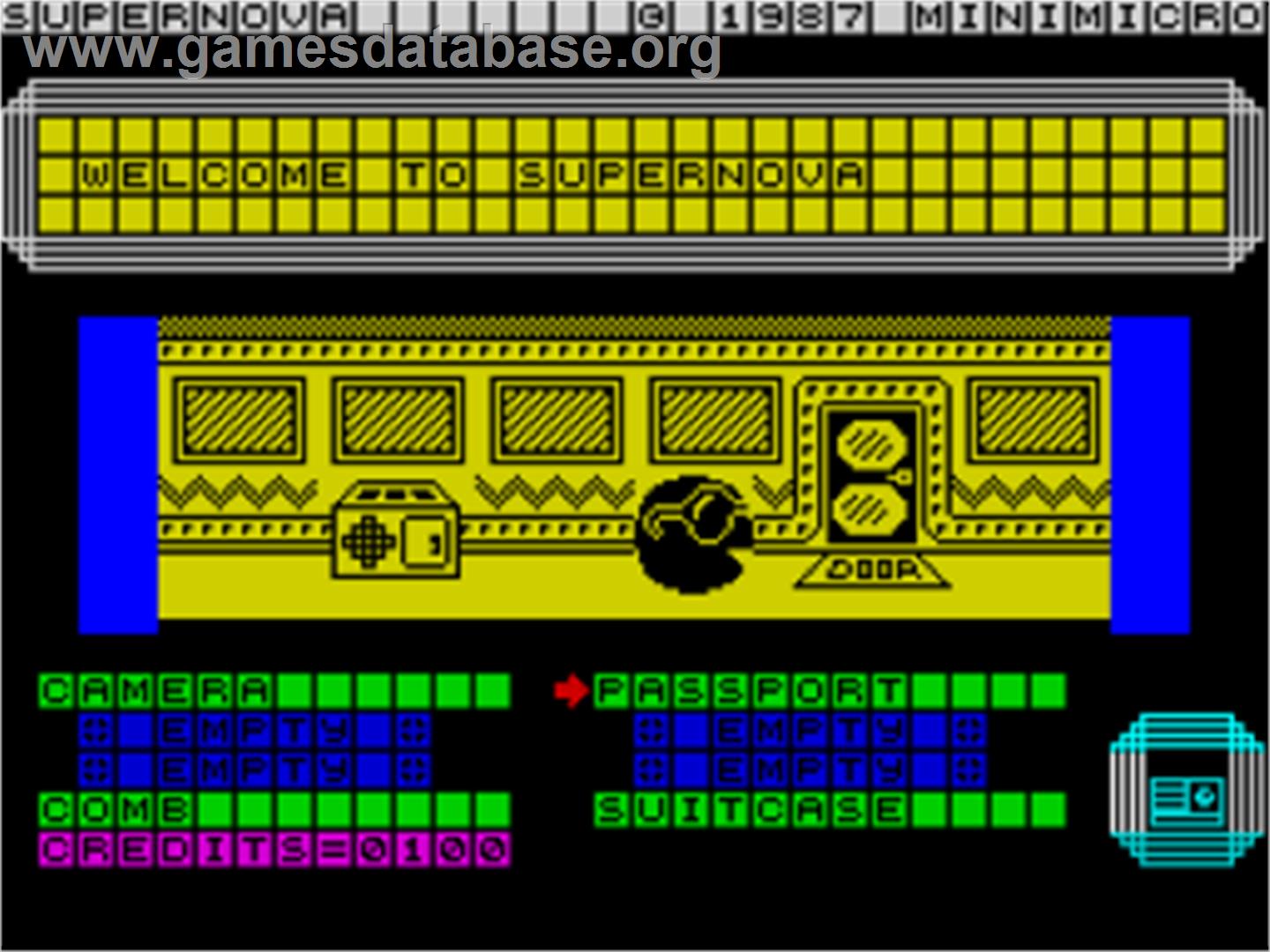 Supernova - Sinclair ZX Spectrum - Artwork - In Game